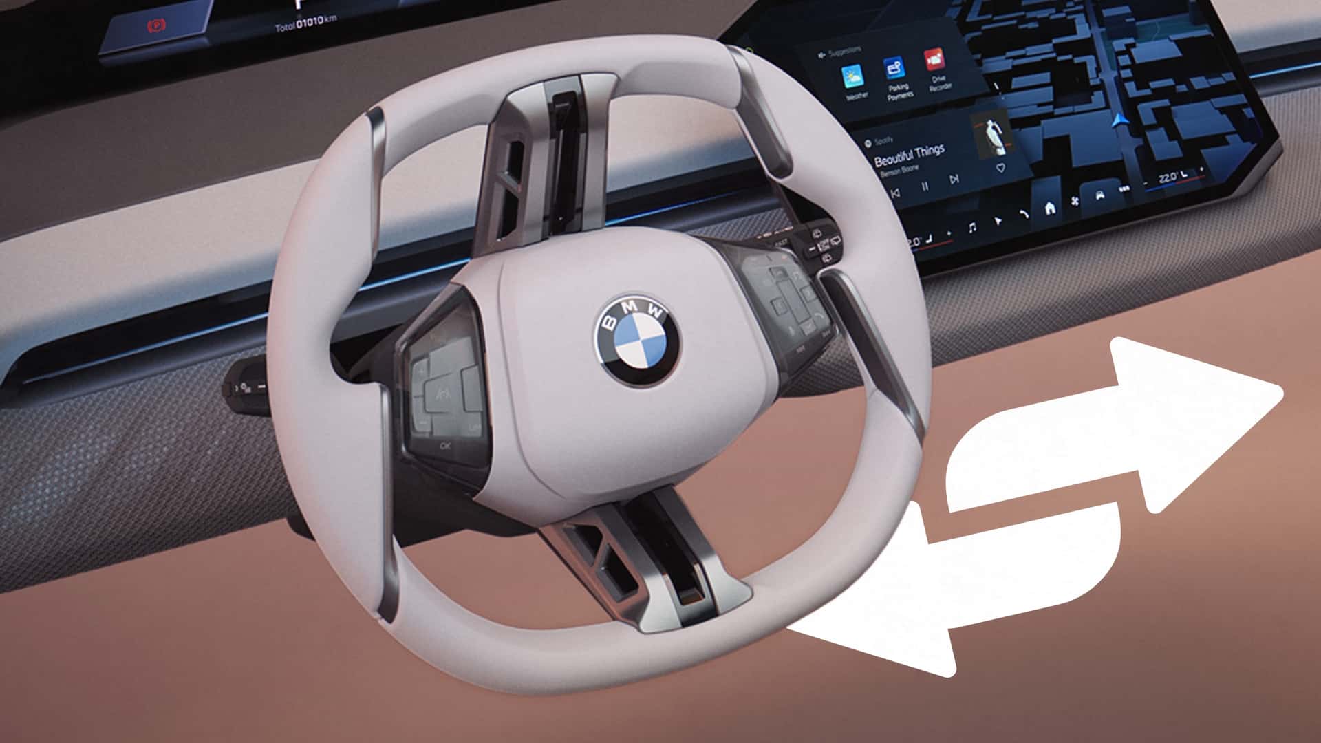 bmw new steering wheel