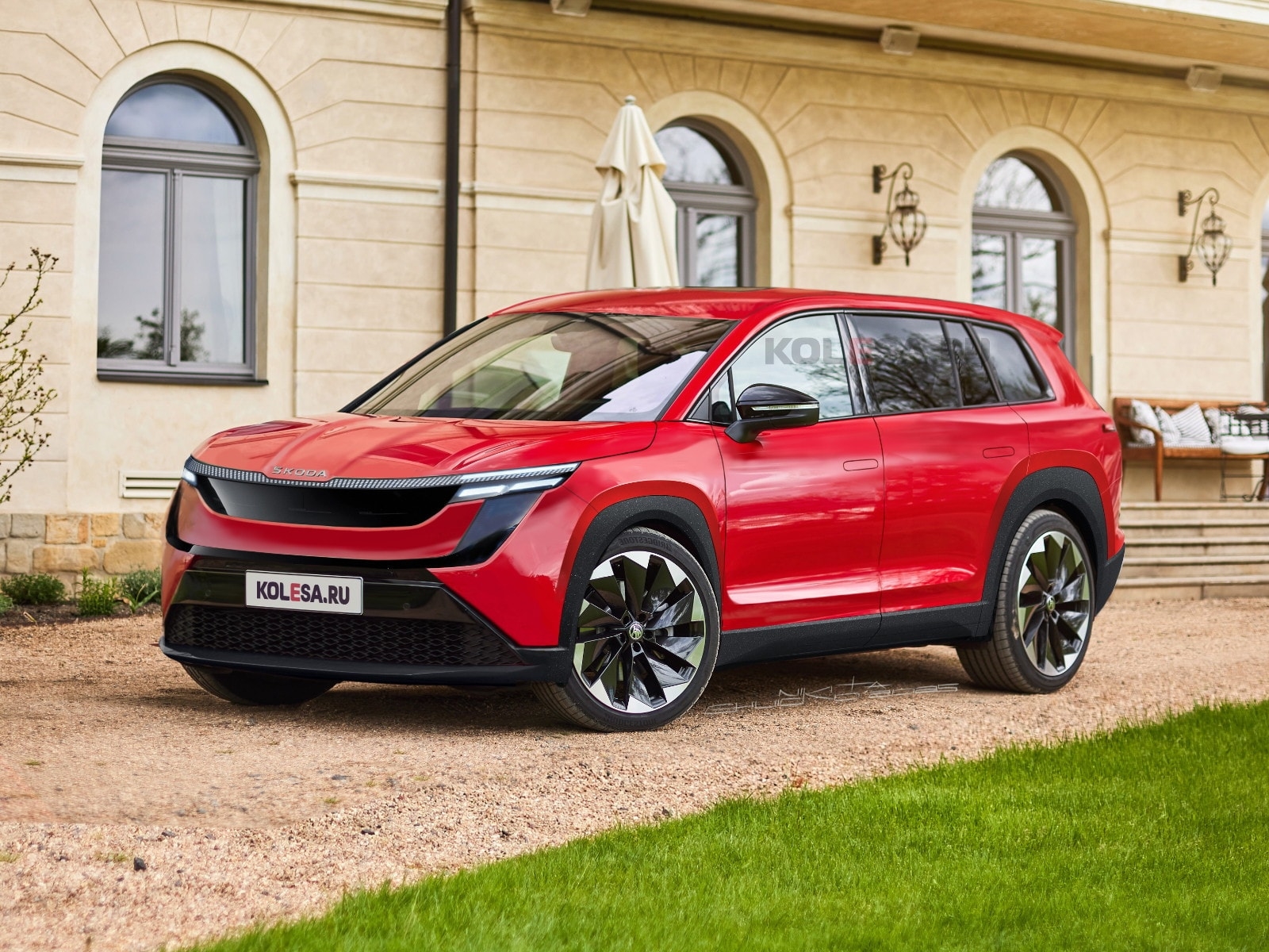 suv dien skoda 7 cho render 1