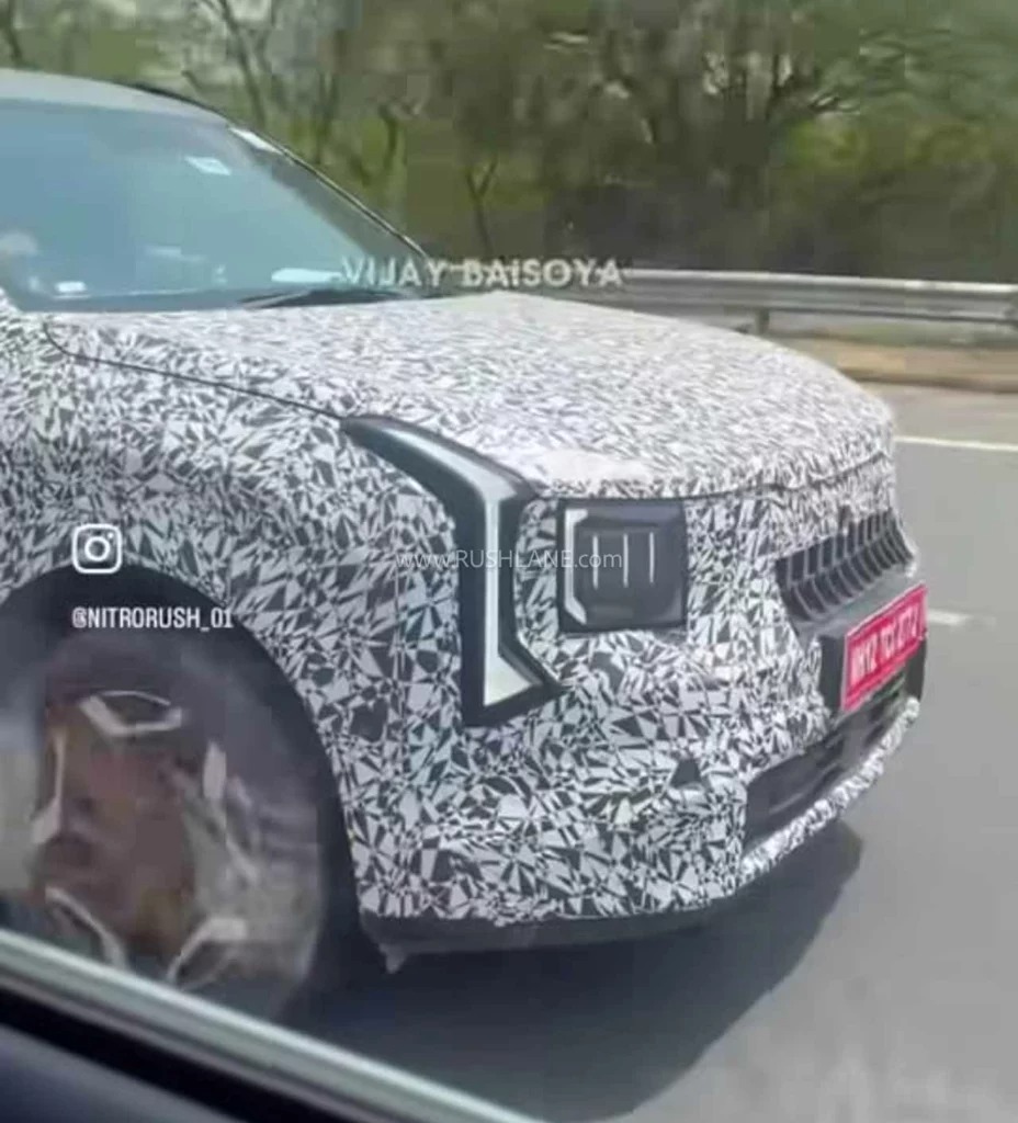 new kia seltos front design leak