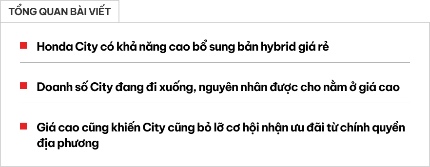 honda city bo sung hybrid gia re 1