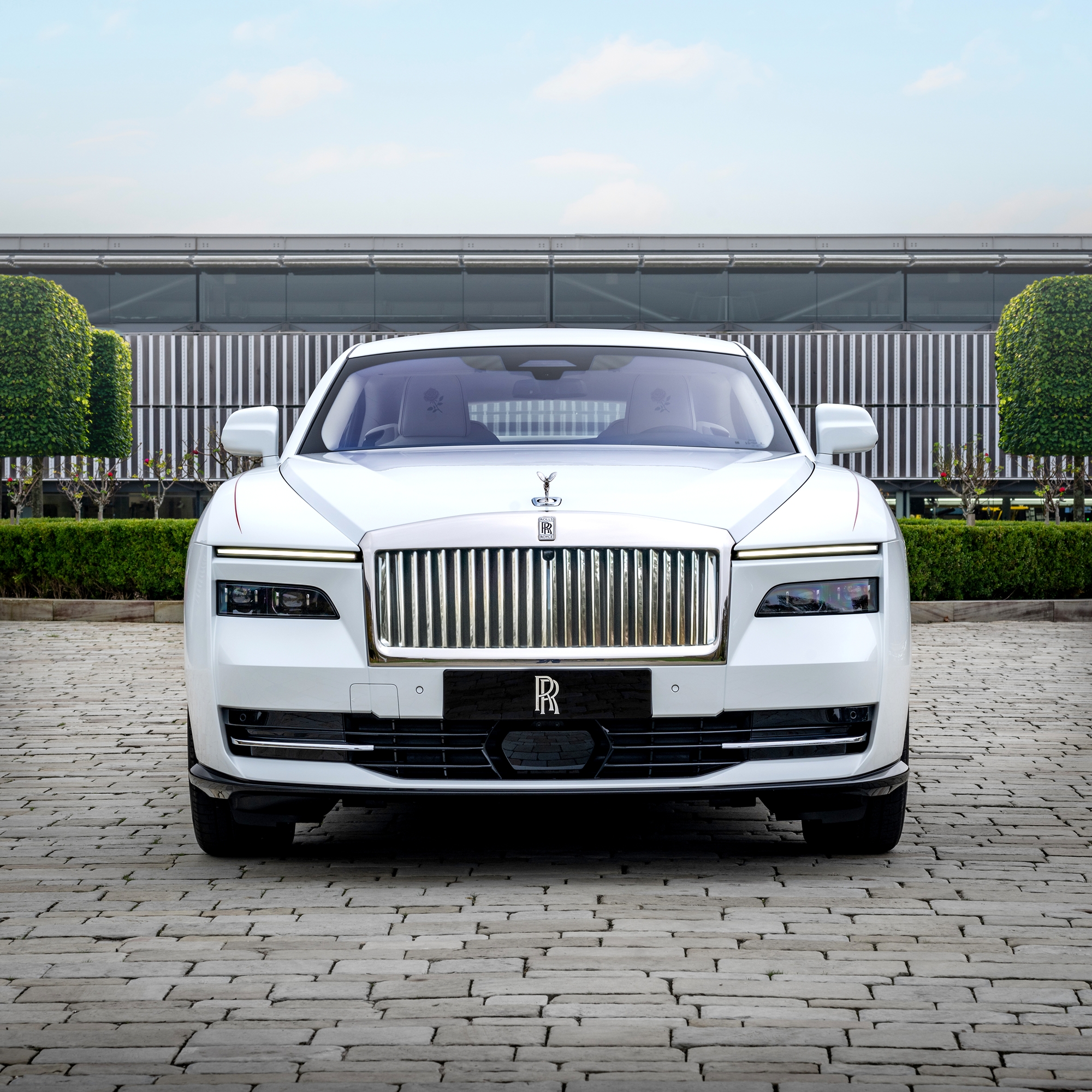 2 rolls royce spectre rose front