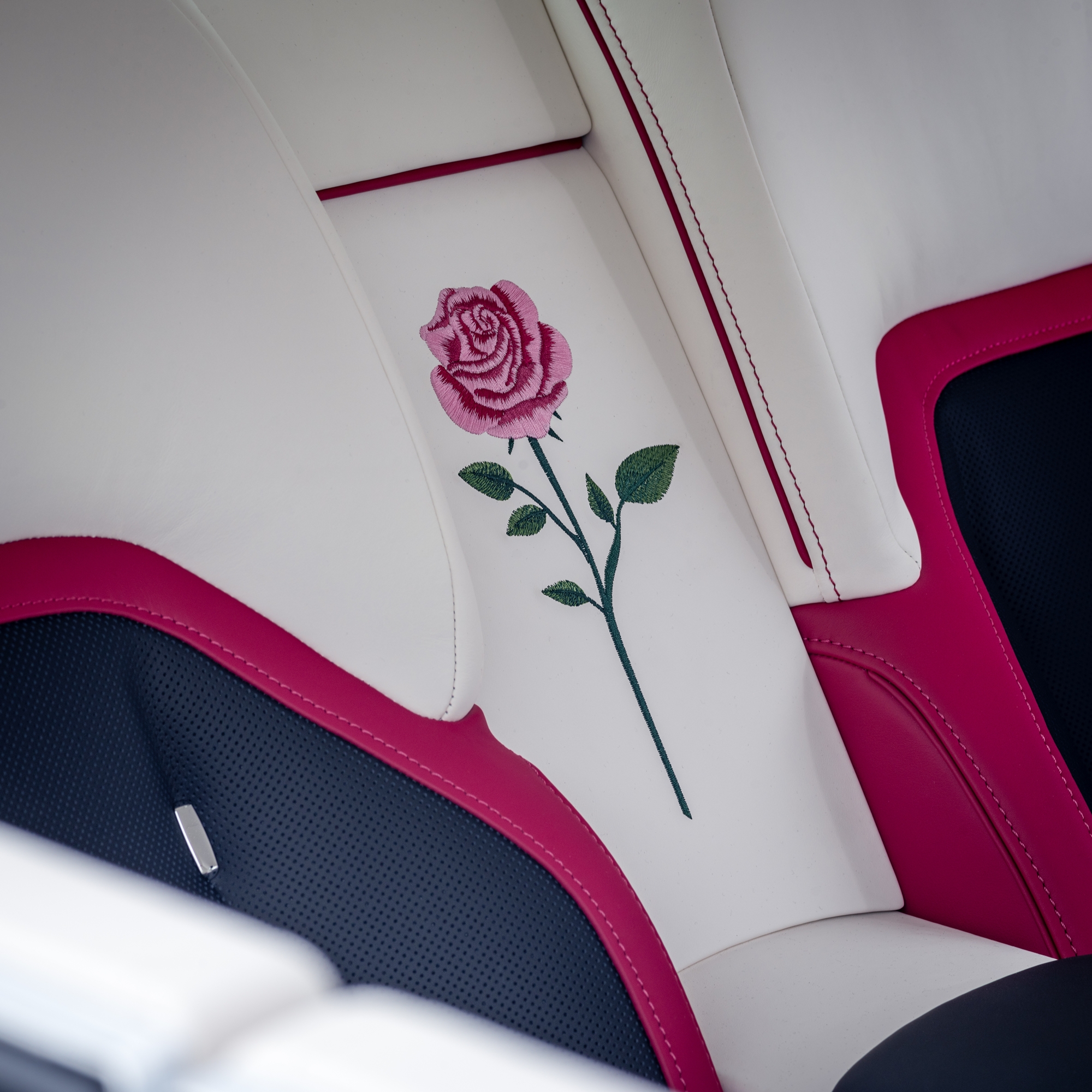 3 rolls royce spectre rose waterfall