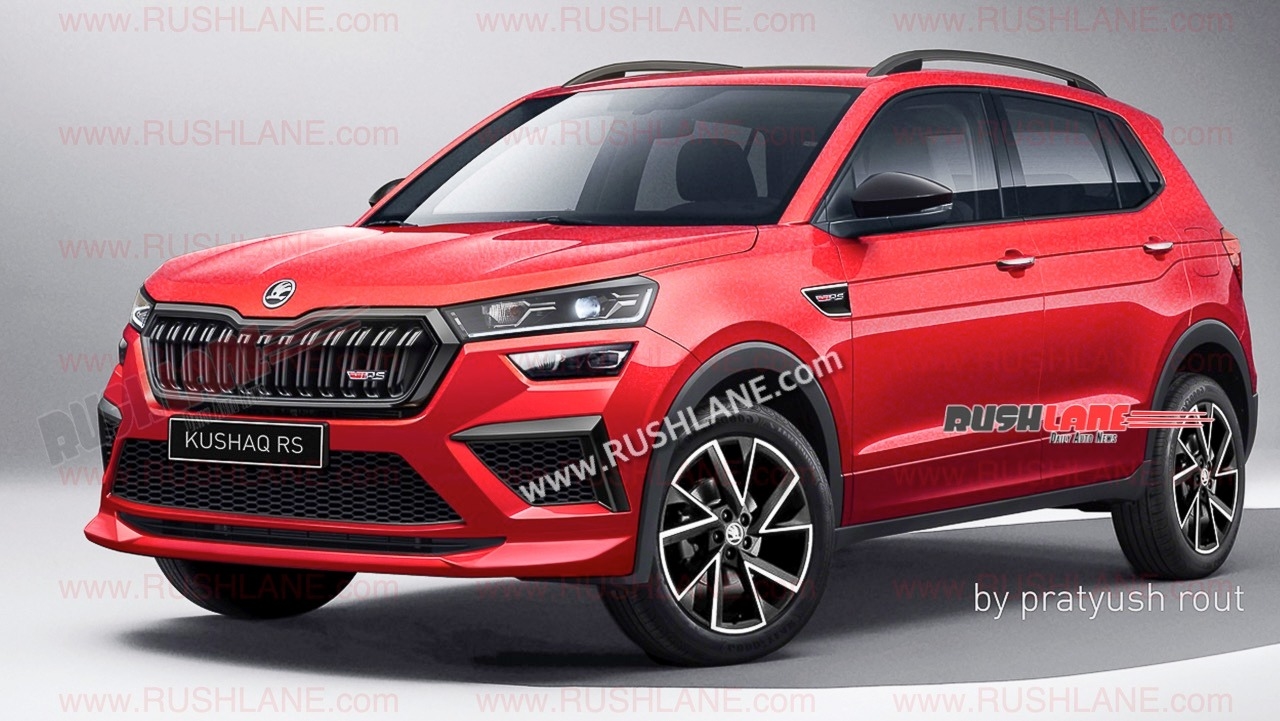 skoda kushaq facelift render 1