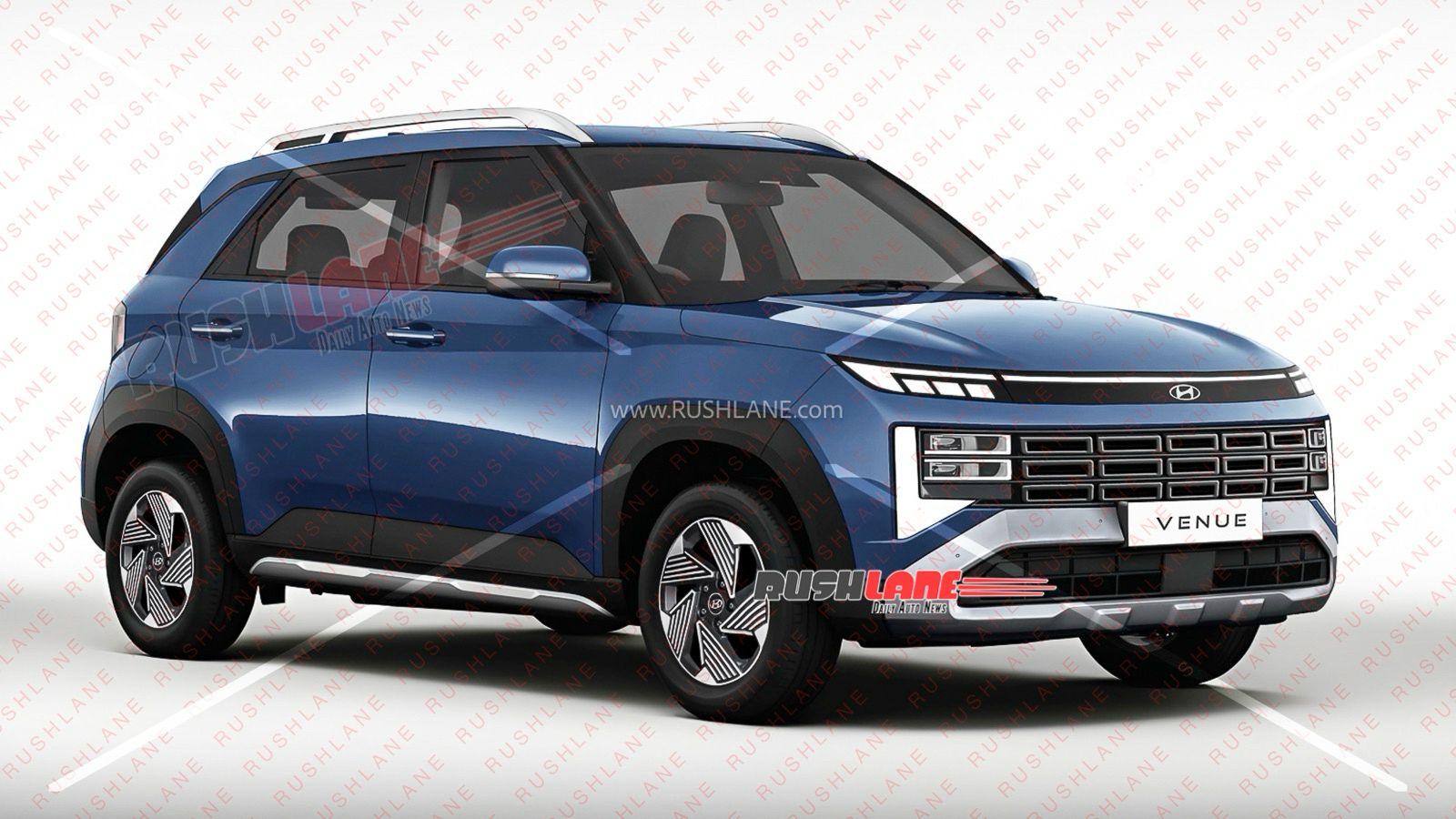 2025 hyundai venue suv render based on latest spy shots 4