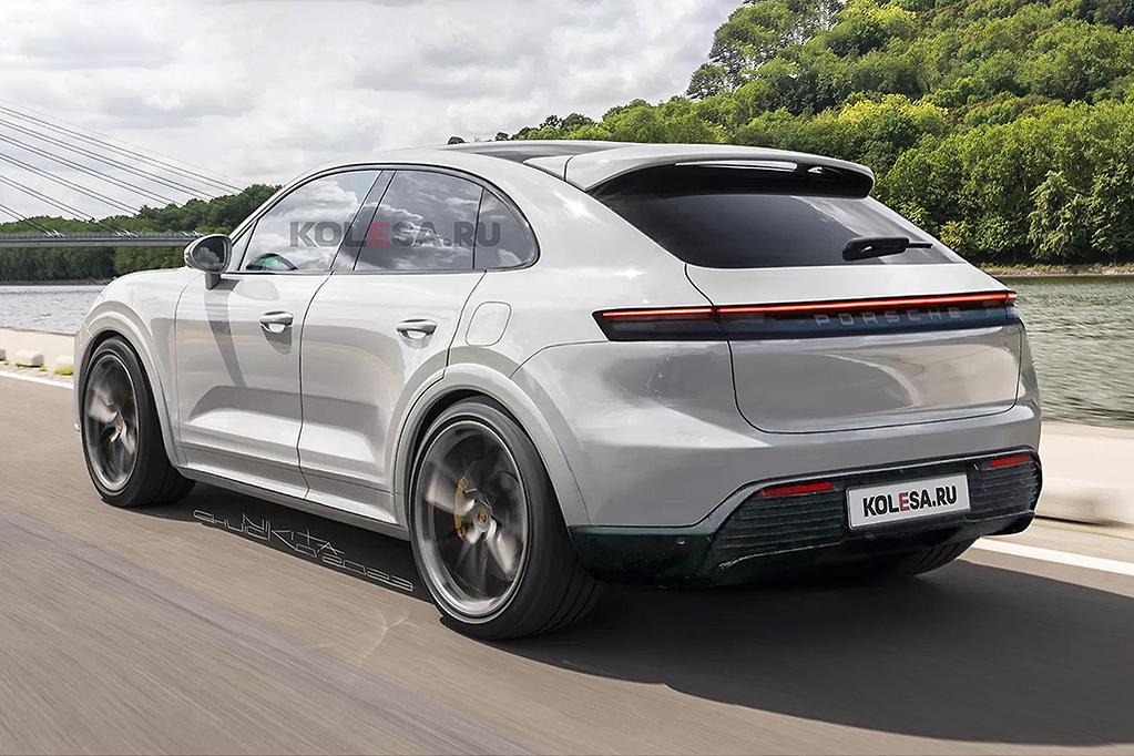 porsche macan ev render 2