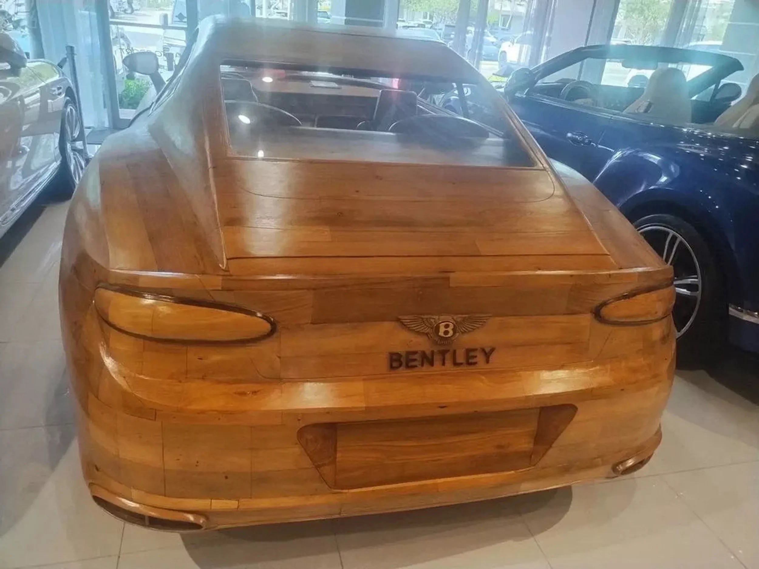 2020 bentley continental gt wooden display model 5