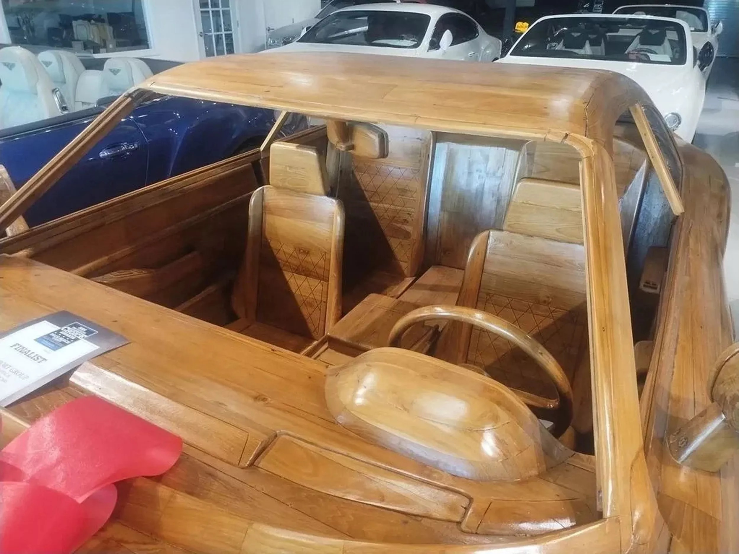 2020 bentley continental gt wooden display model 9