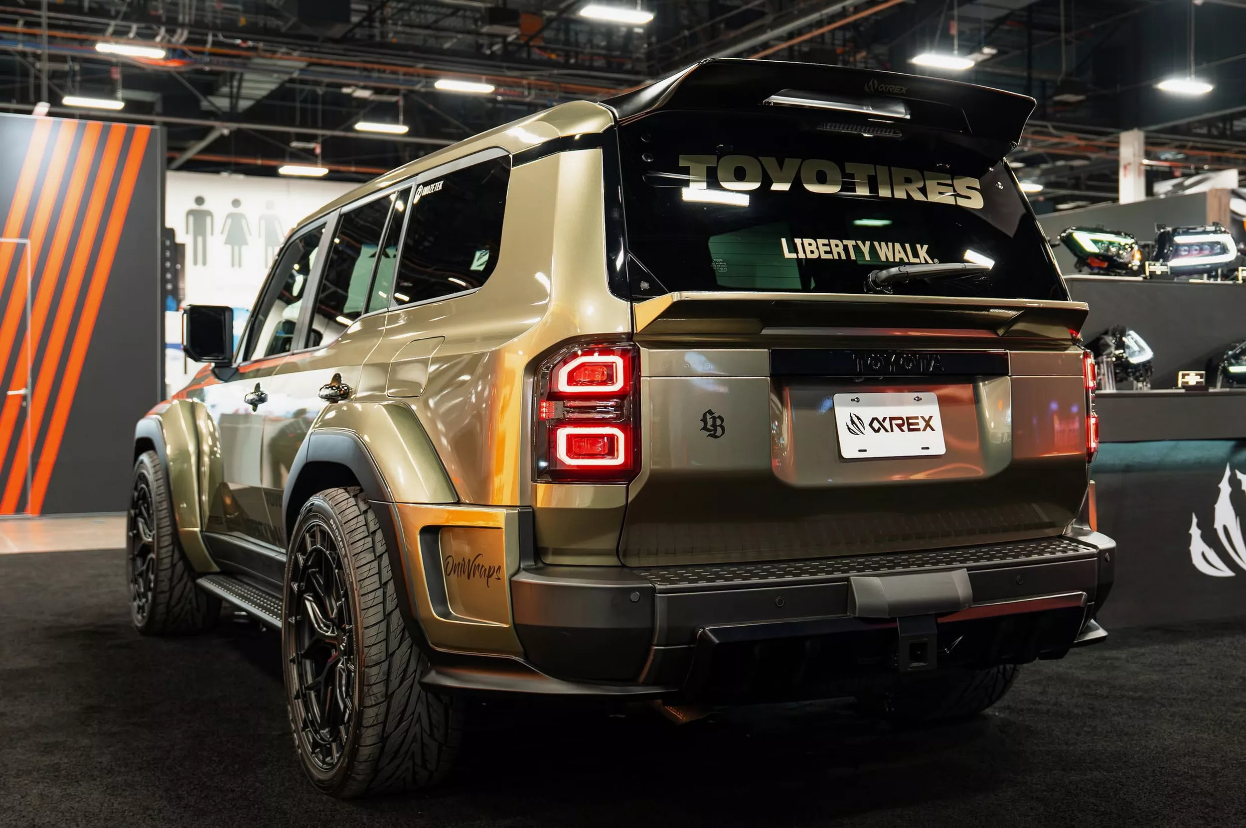 alpharex x liberty walk land cruiser sema 11