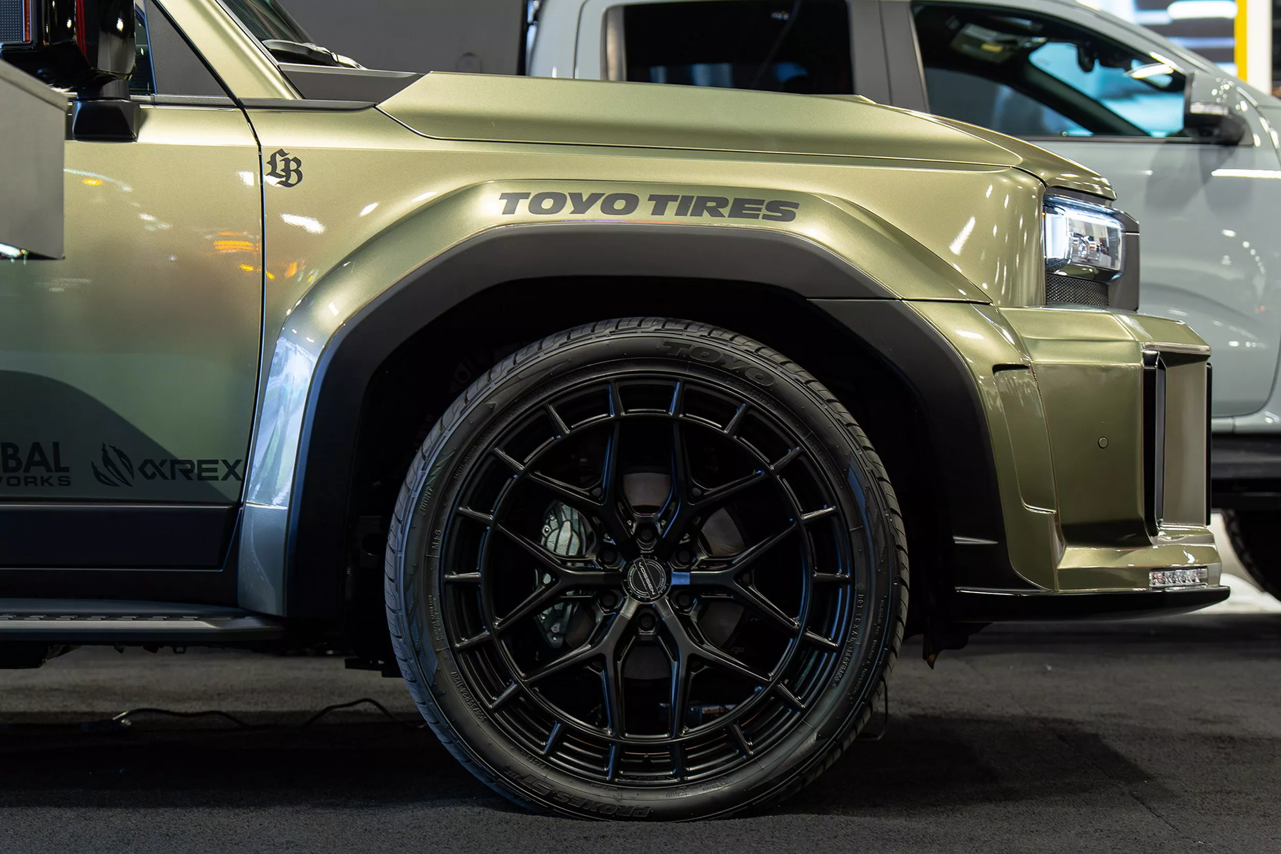 alpharex x liberty walk land cruiser sema 8