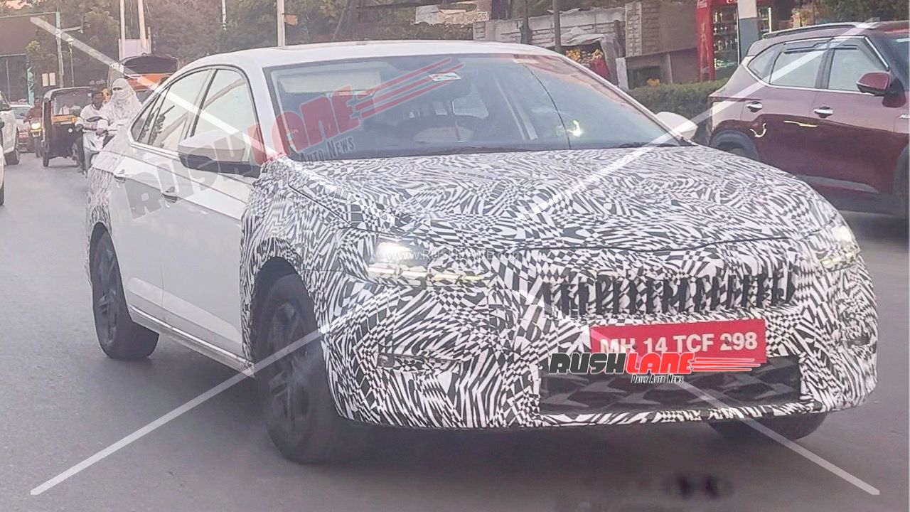 2026 skoda slavia facelift spied 1