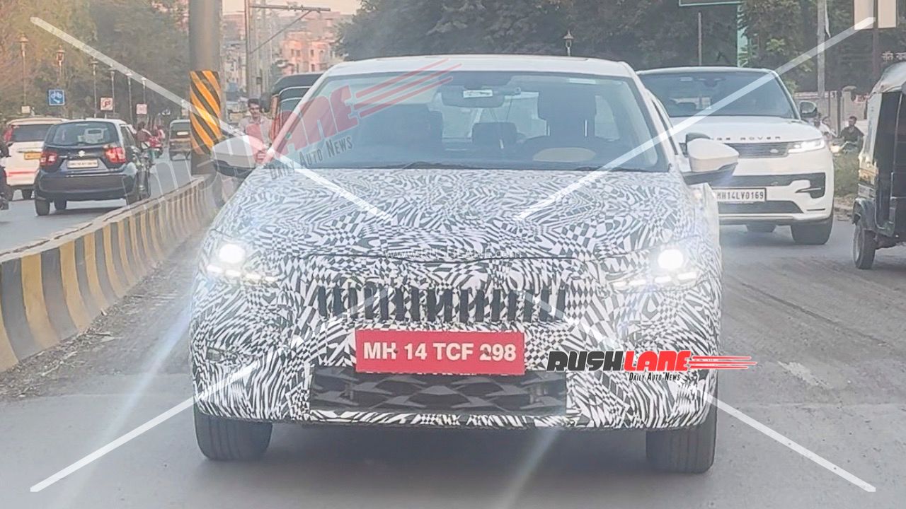 2026 skoda slavia facelift spied 2