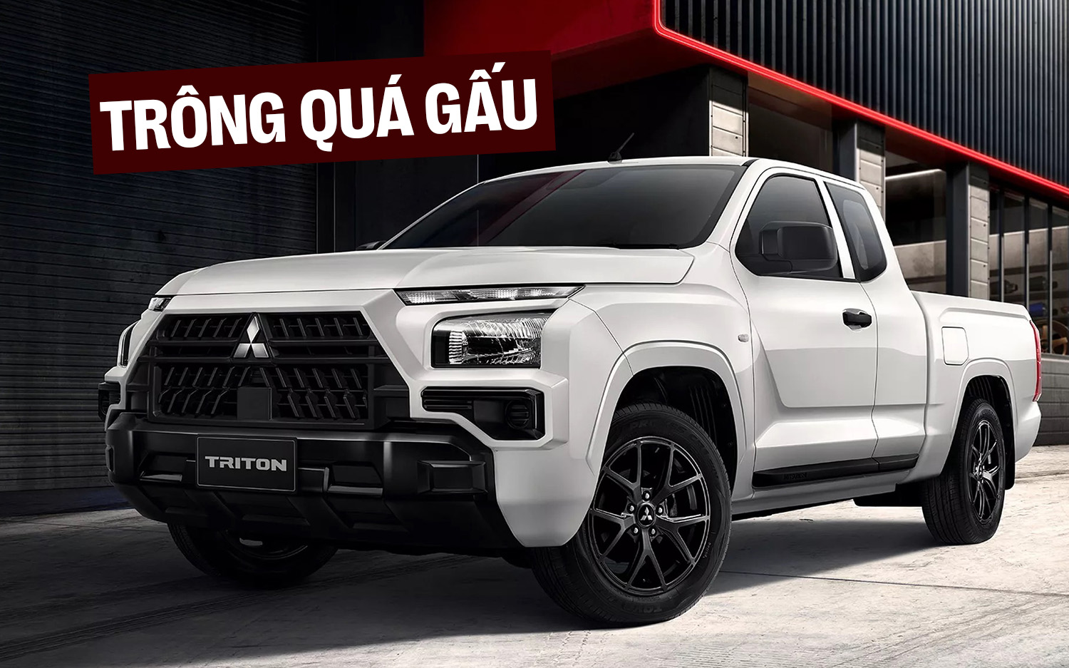 Mitsubishi Triton có thiết kế mới lạ mắt: Lưới tản nhiệt kiểu Xforce, mâm thể thao, dẫn động cầu sau nhưng có công nghệ hỗ trợ off-road