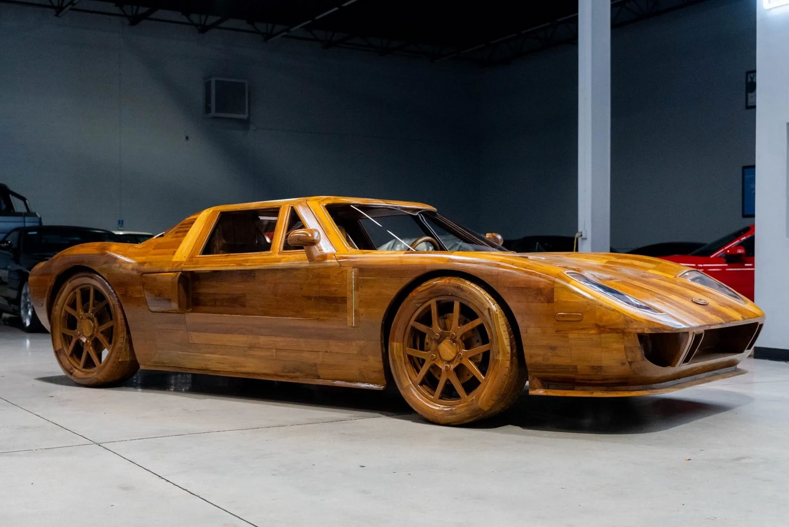 man sculpts 11 ford gt out of wood because it s more fun than making furniture15