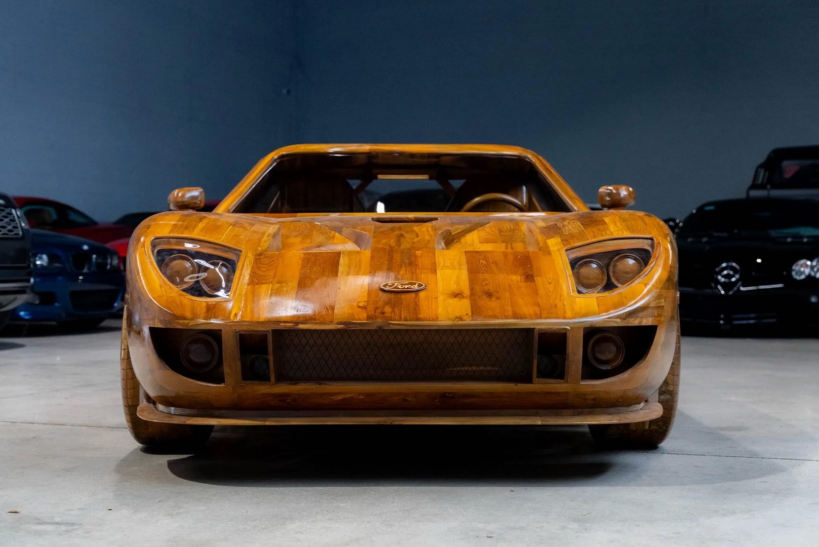 man sculpts 11 ford gt out of wood because it s more fun than making furniture17