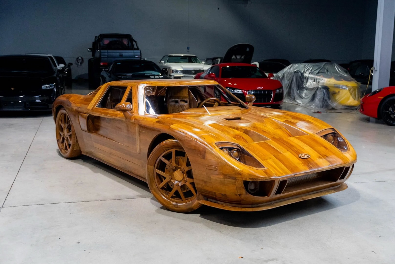 man sculpts 11 ford gt out of wood because it s more fun than making furniture23