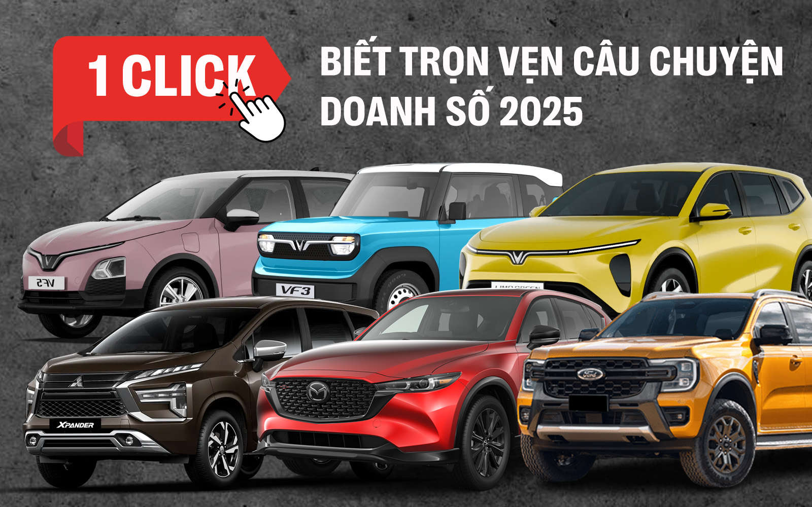 90% xe gầm cao, gần một nửa là xe điện, xe Hàn bị ‘quét sạch’ và nhiều diễn biến mới khác trong top 10 xe bán chạy tại Việt Nam năm 2025