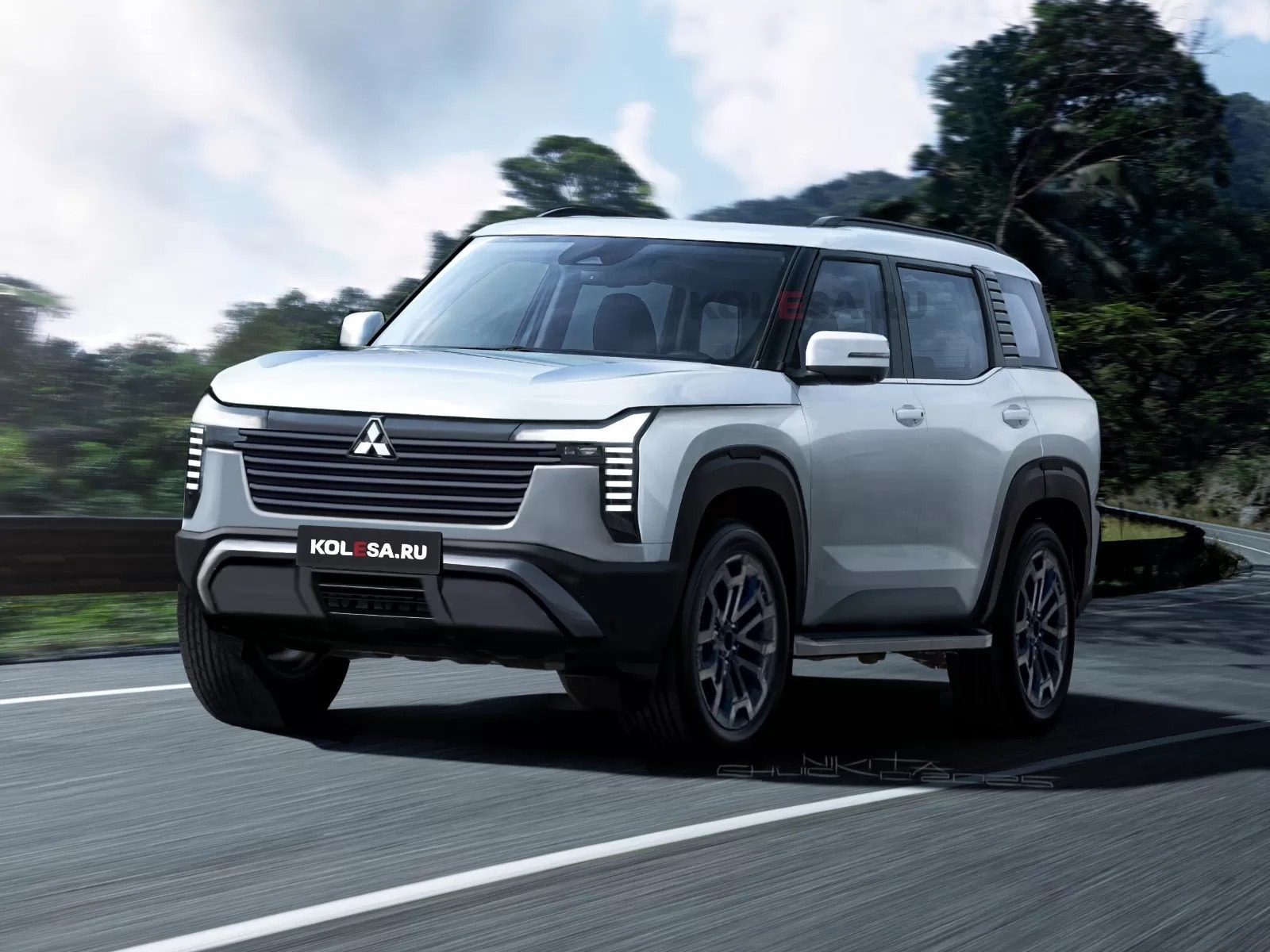mitsubishi pajero render 2