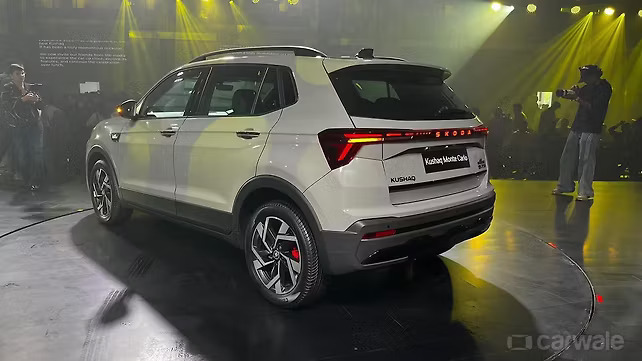 kushaq facelift exterior left rear three quarter