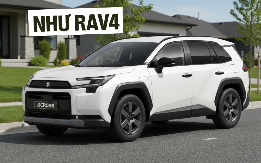 Suzuki Across 2026 ra mắt: Thiết kế y hệt RAV4, máy hybrid cắm sạc 300 mã lực, cạnh tranh CR-V