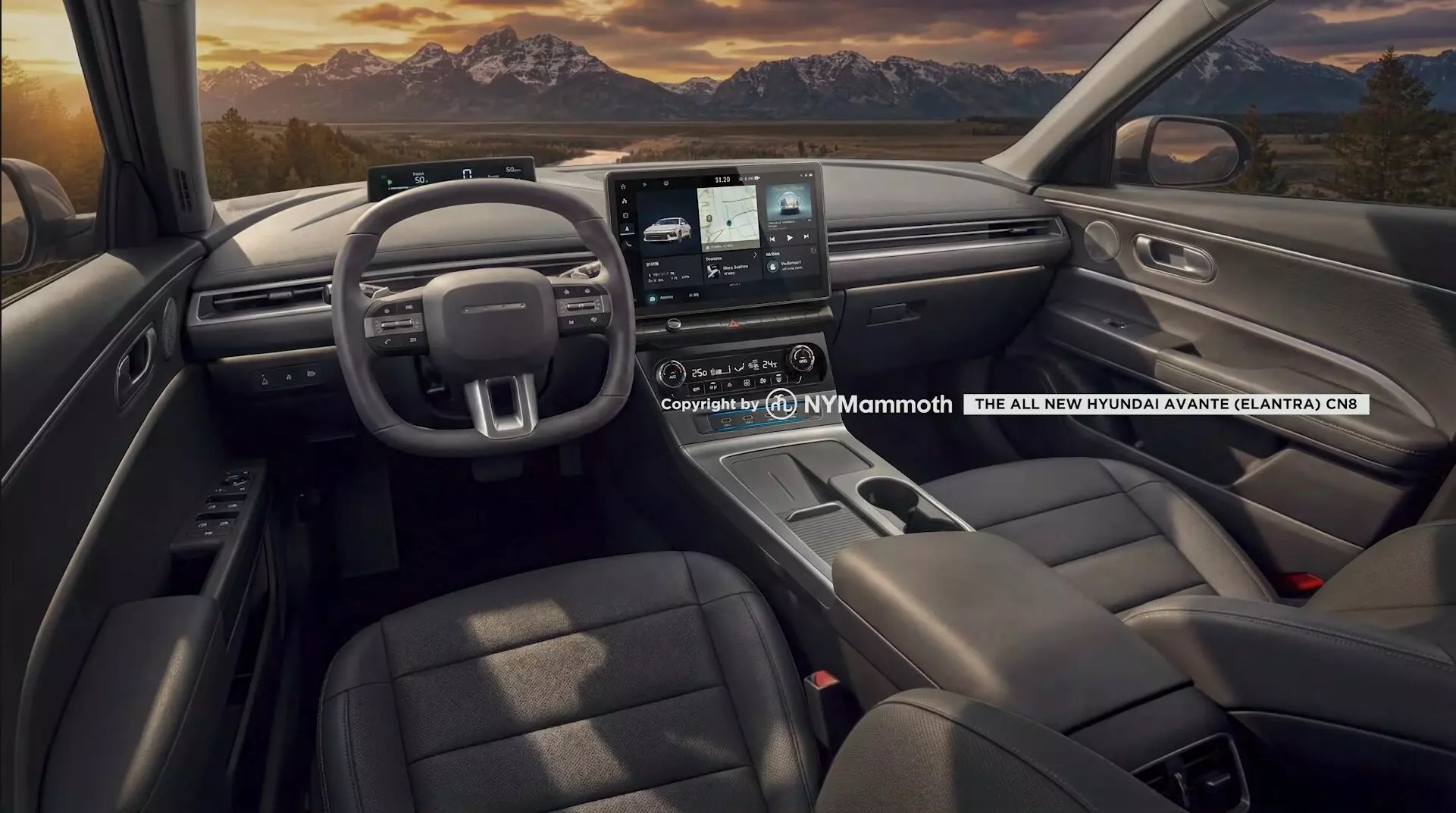 hyundai elantra cn8 interior rendering nymammoth 