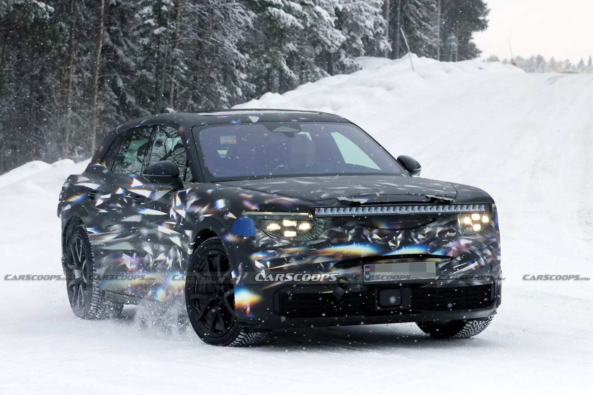 bentley urban suv ev spy shots 3