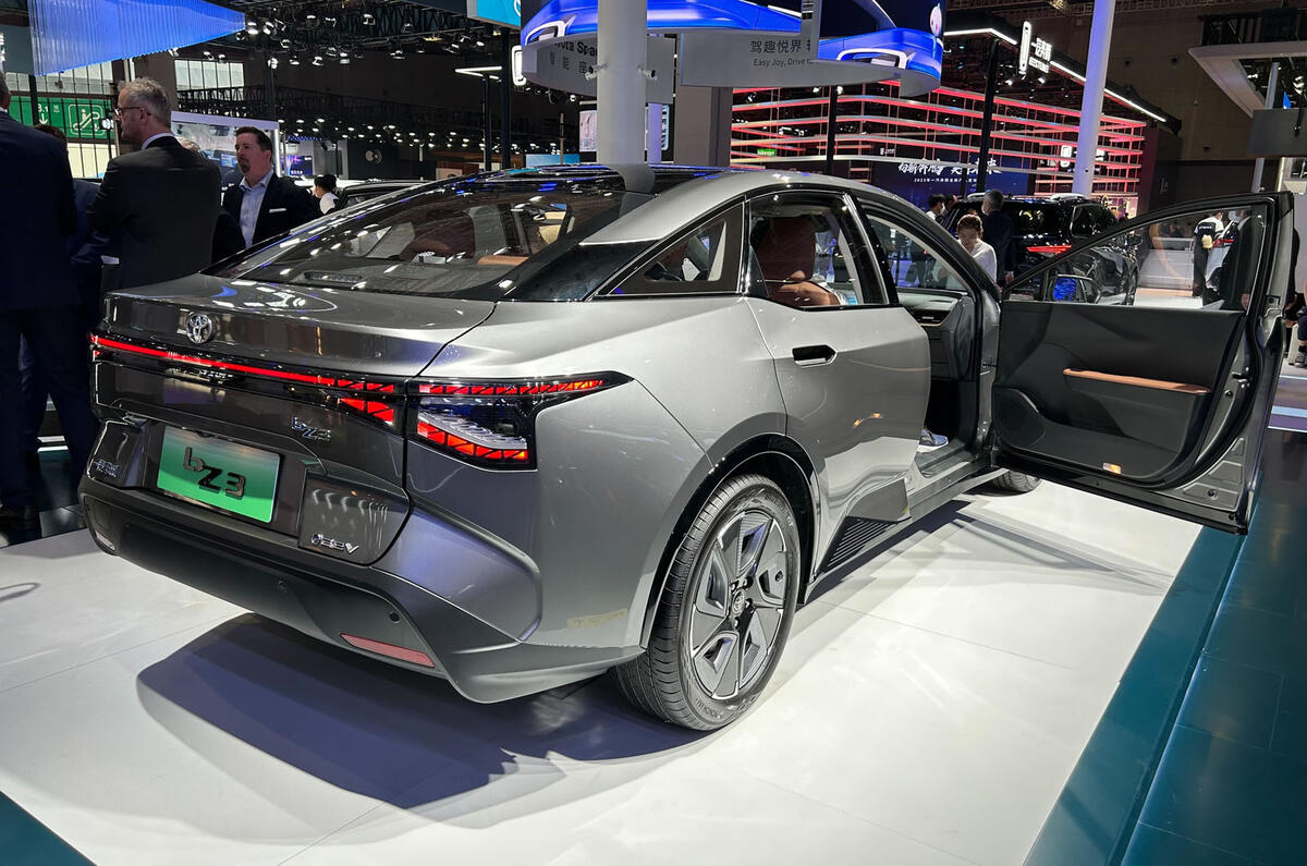 2023 toyota bz3 at shanghai motor show 3