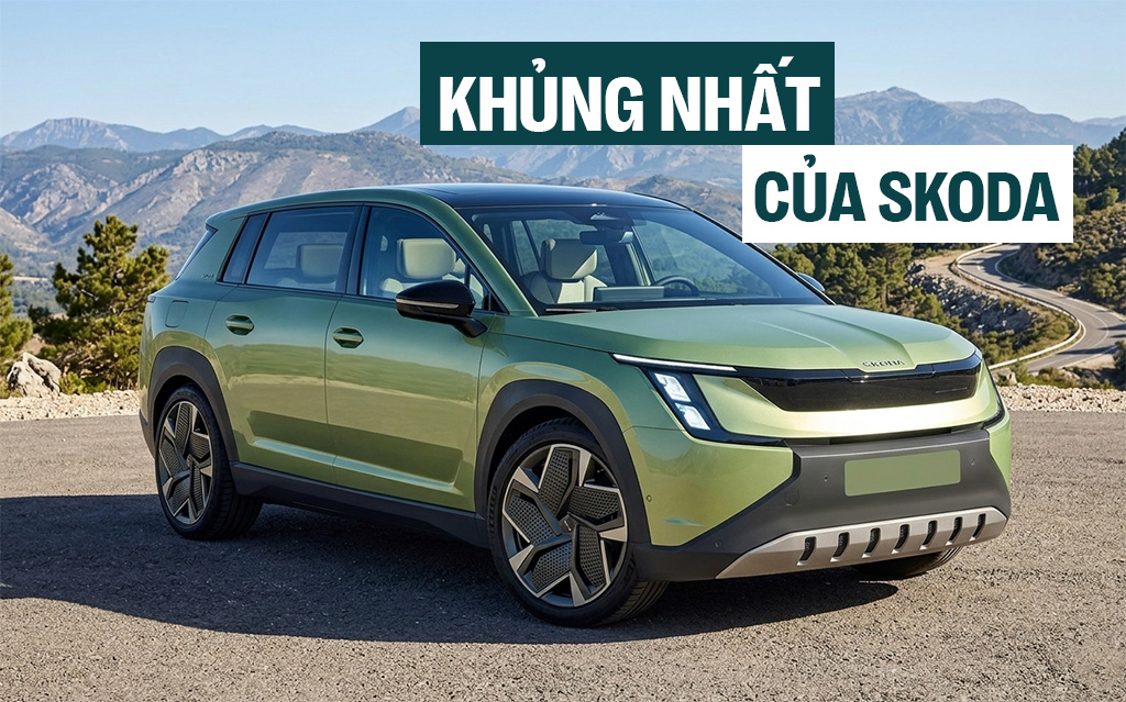 Skoda Peaq - SUV khủng nhất của hãng được hé lộ bộ ảnh mới cùng thông số: Lớn hơn Kodiaq, cấu hình 5-7 chỗ, chạy hơn 600km/sạc