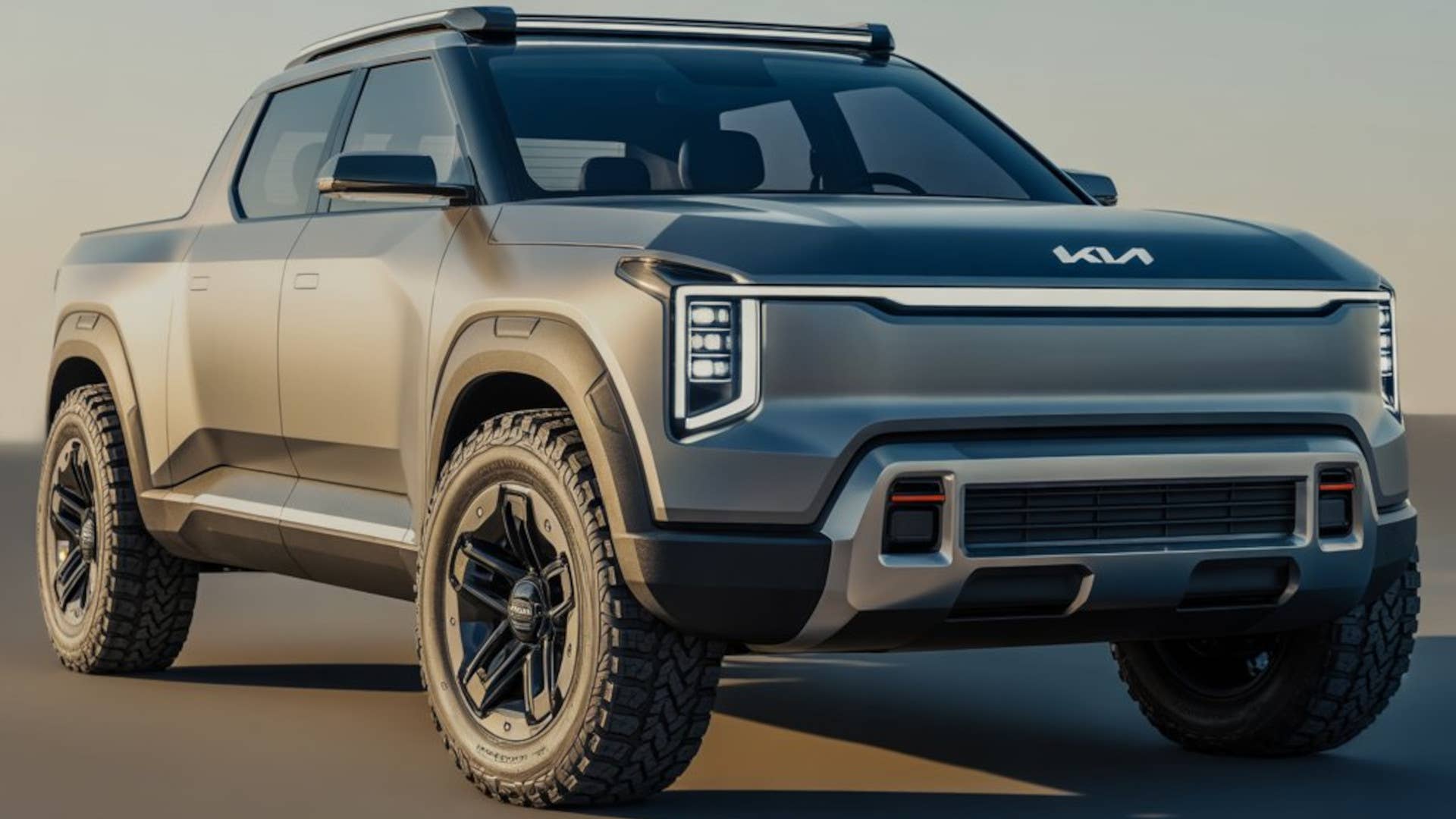 kia midsize pickup render