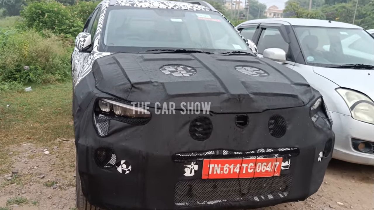 kia sonet facelift spied in detailed walkaround video 4
