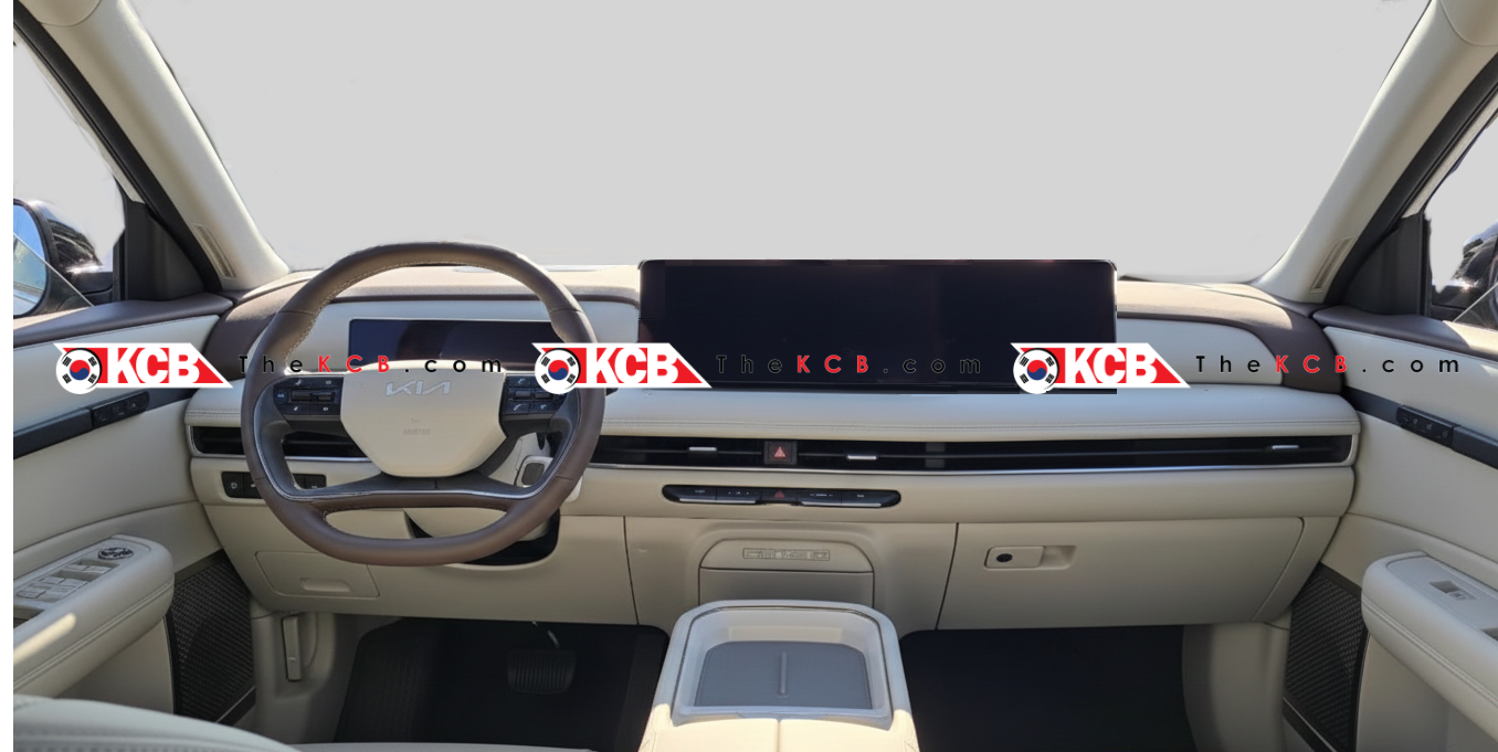 kia ev5 facelift interior leaked
