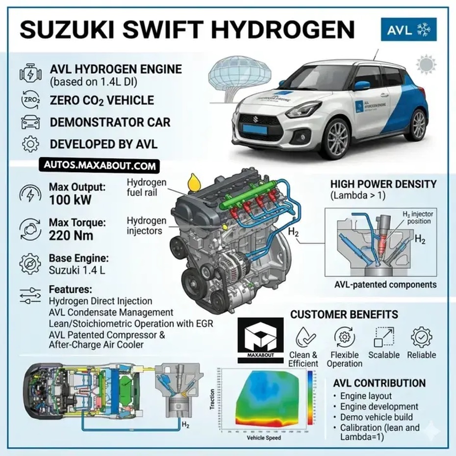 hydrogen combustion goes small suzuki and avl put h2 engine in swift compact car 2026 05 07t102728 0500 image