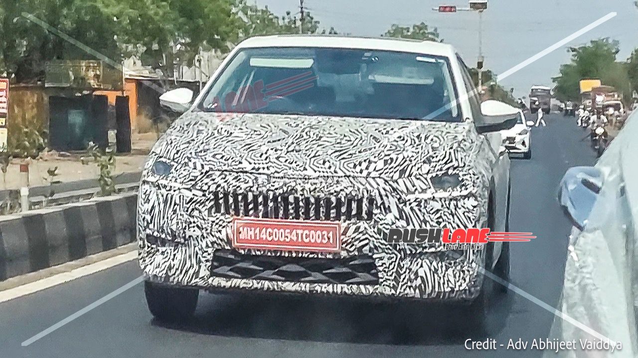2026 skoda slavia facelift spied 2
