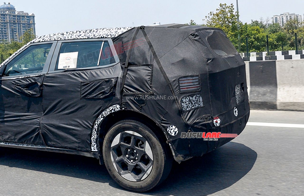 2027 kia sonet spy shots new front side rear angles 2