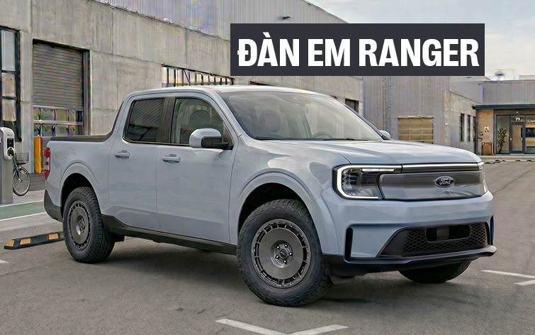 Bán tải Ford ‘giá rẻ’ lần đầu lộ diện trên đường: Nhỏ hơn Ranger, thiết kế khí động học, tối ưu tầm vận hành cho động cơ điện