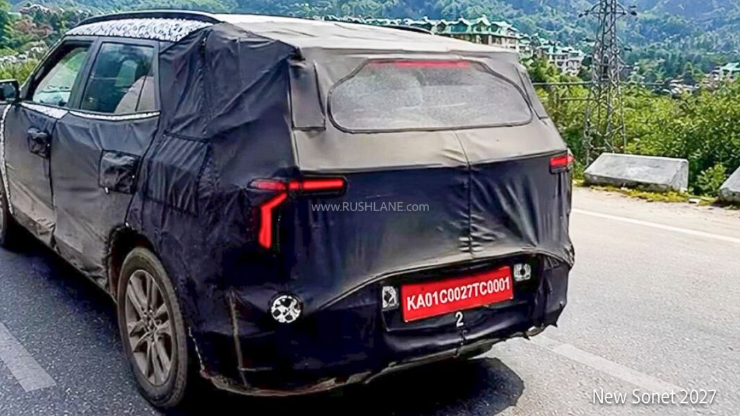 new kia sonet 2027 spied in manali front 3 1068x601