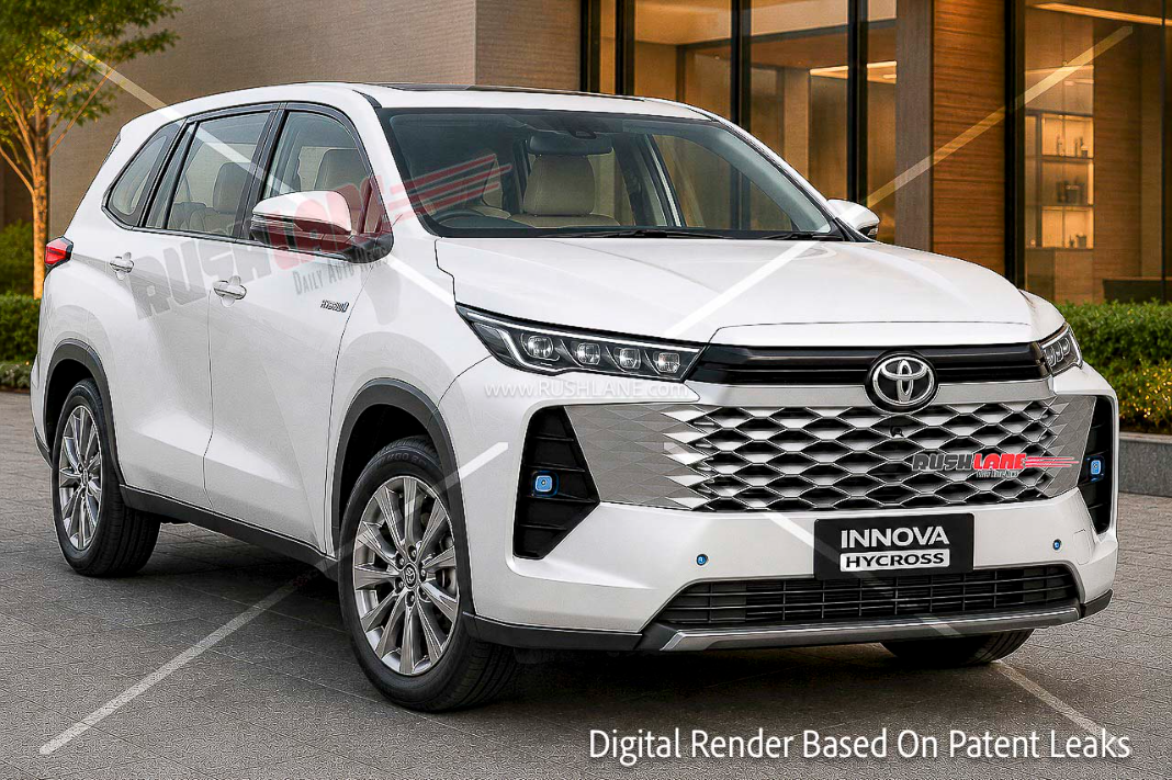 2027 toyota innova hycross facelift grille design leaks 1