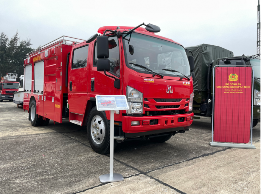 san pham cua vm motors tai trien lam quoc phong quoc te viet nam 2022