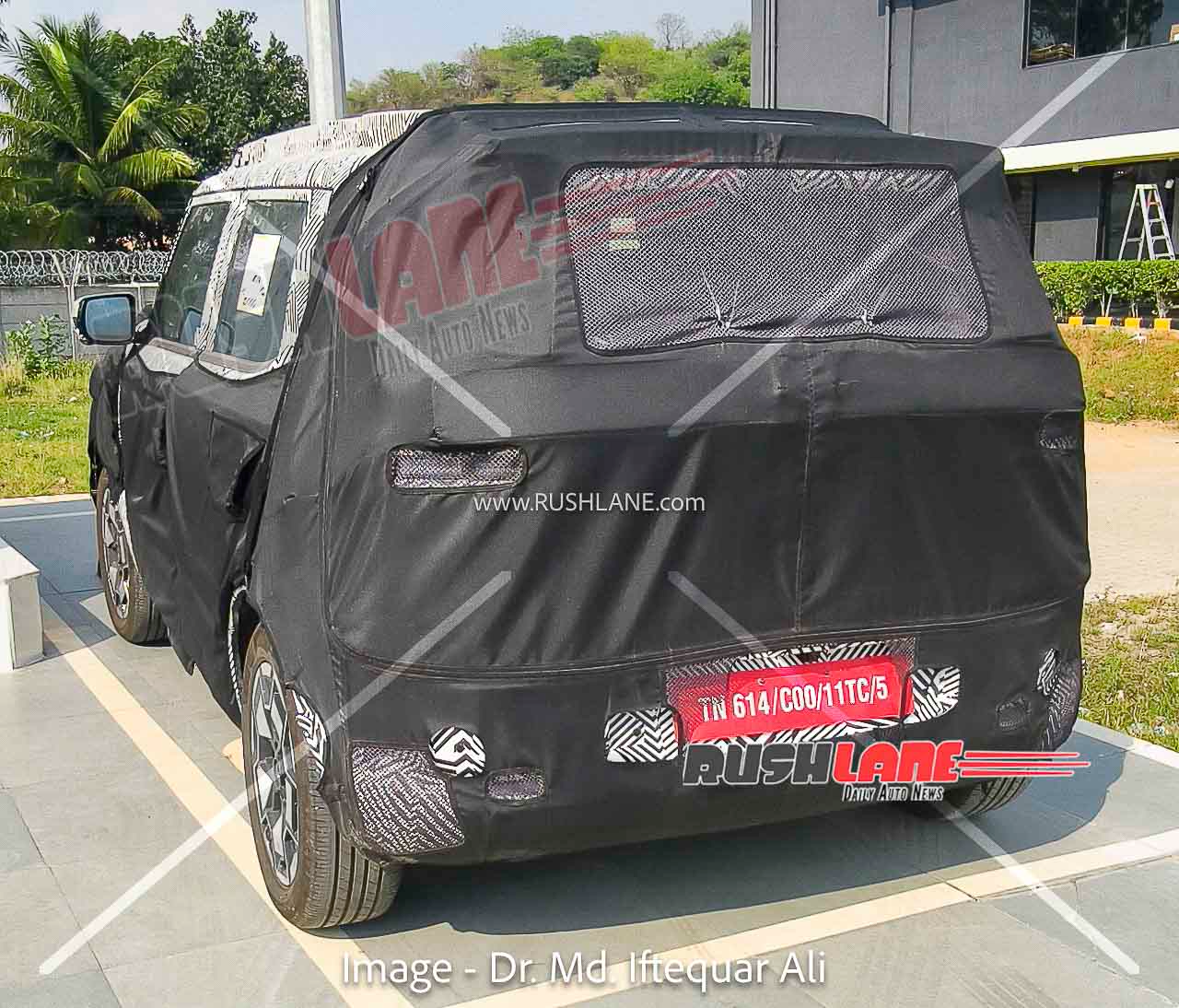 new hyundai electric suv spied charging 3