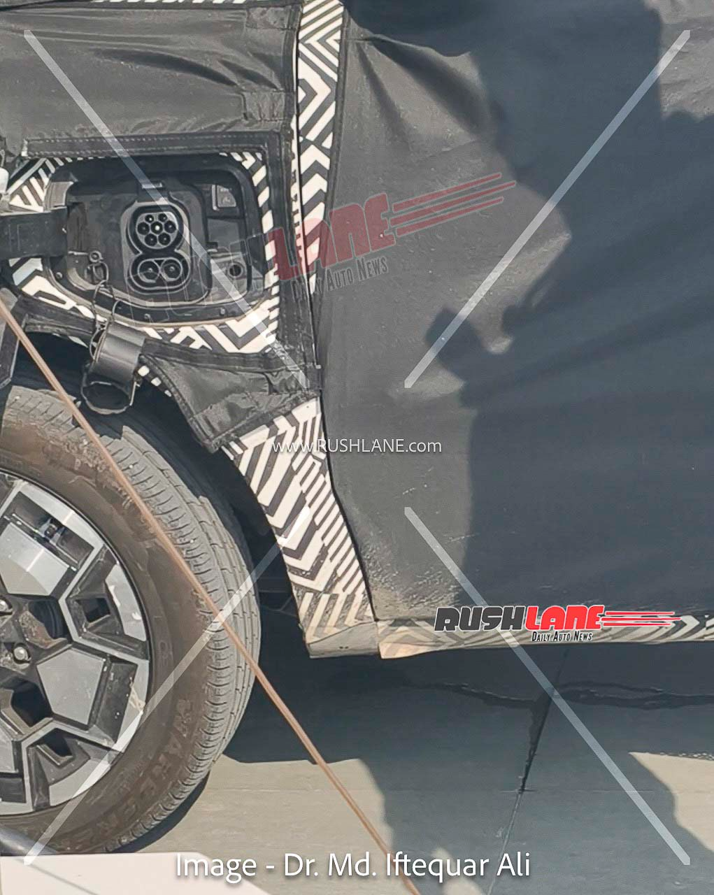 new hyundai electric suv spied charging 4