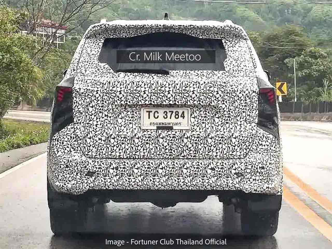 2027 toyota fortuner rear spied new details 2
