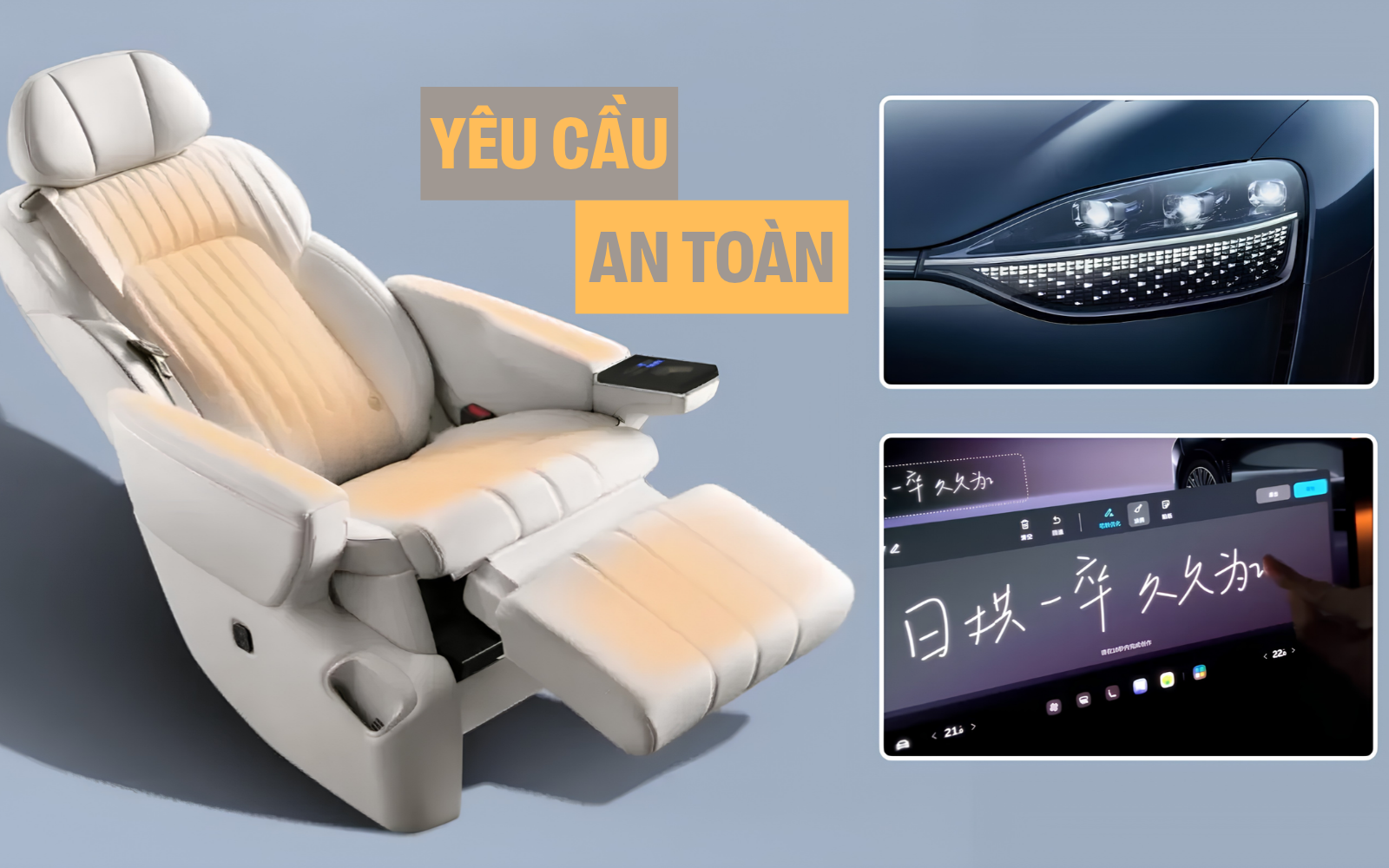 Trung Quốc siết chặt quy định về công nghệ trên ô tô: Hạn chế ghế không trọng lực, màn hình tràn lan