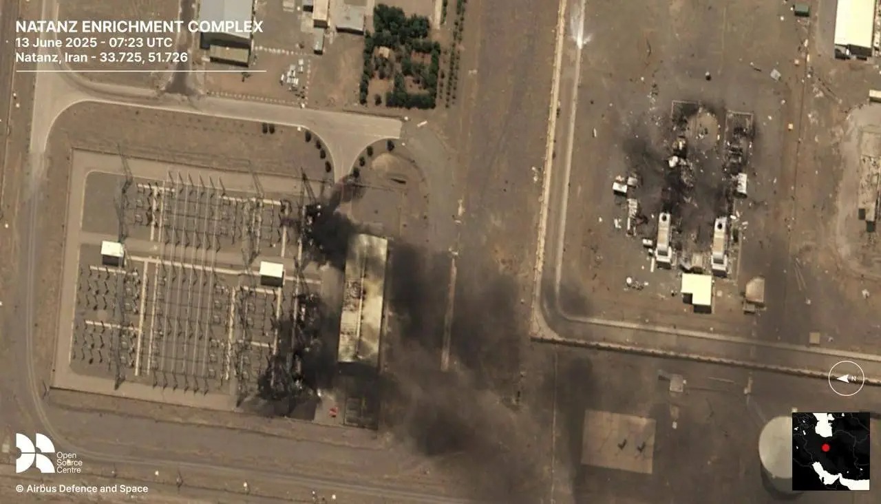 israel iran attack first satelli