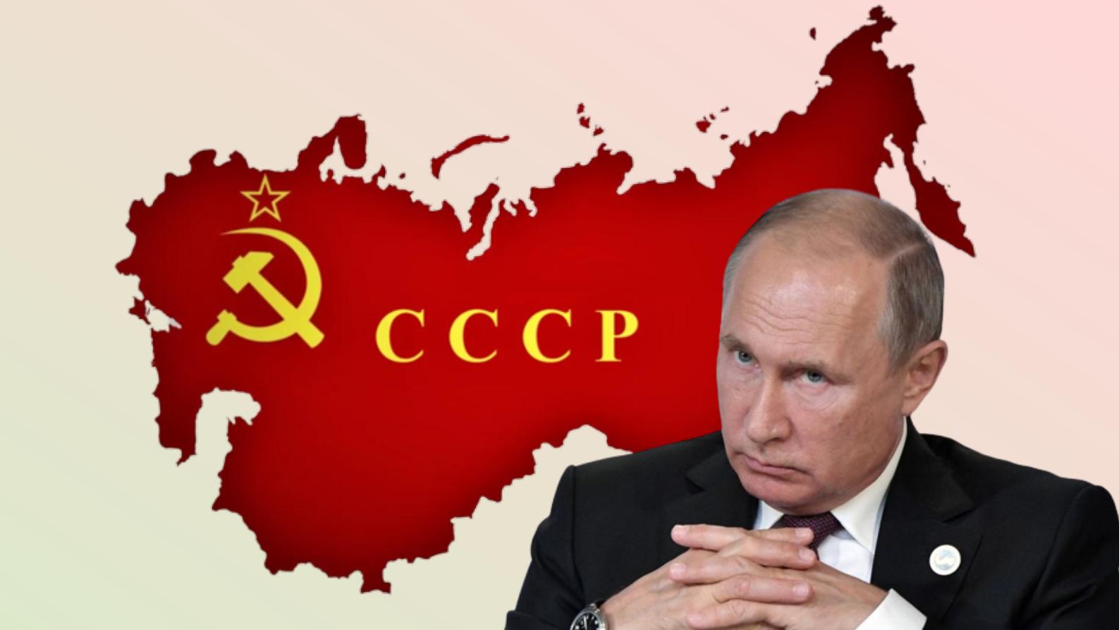 putin ispolobya na fone karty sssr