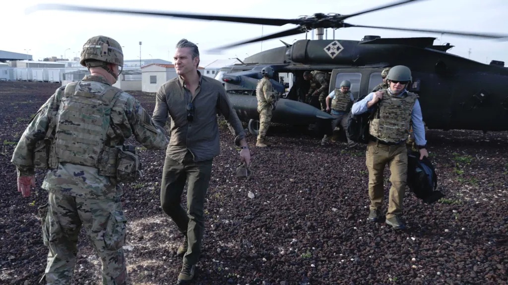 hegseth middle east trip