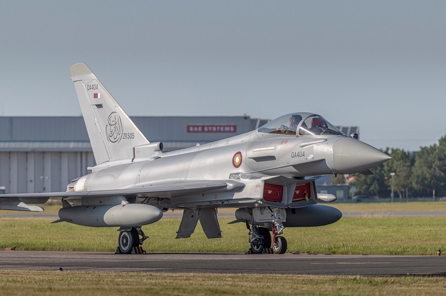 qatar receives its first eurofighter typhoon