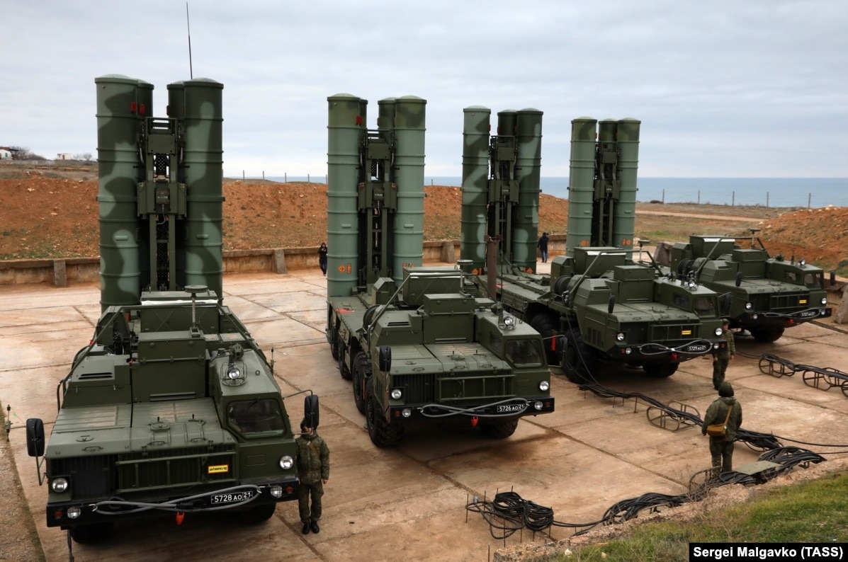 a 2018 file photo of s 400 missile launcher vehicles rferl