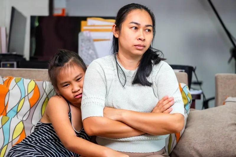 asian mother daughter having disagreement home image shows family conflict parenting tension emotional expression 408690202 1