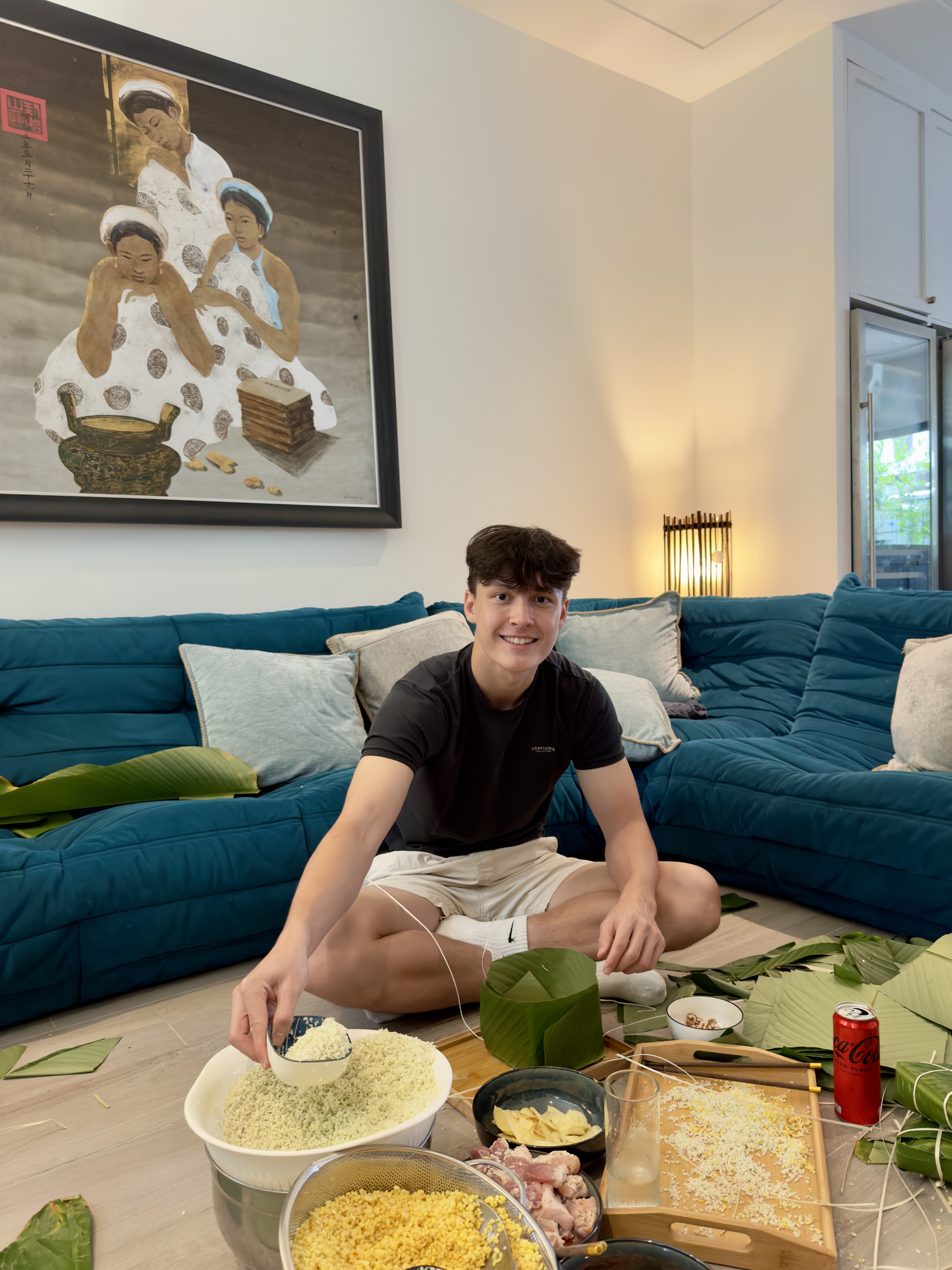 ban lon di goi banh chung tet 1