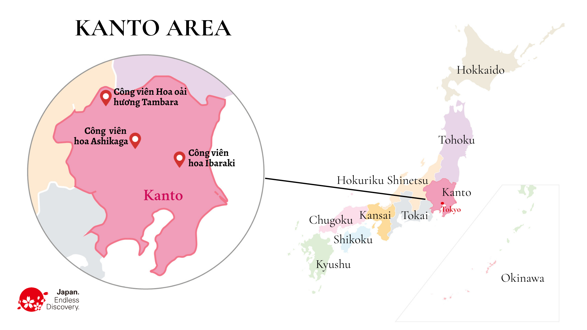 vi tri khu vuc kanto va cac dia diem du lich tai kanto duoc gioi thieu trong thong cao bao chi nay nguon jnto