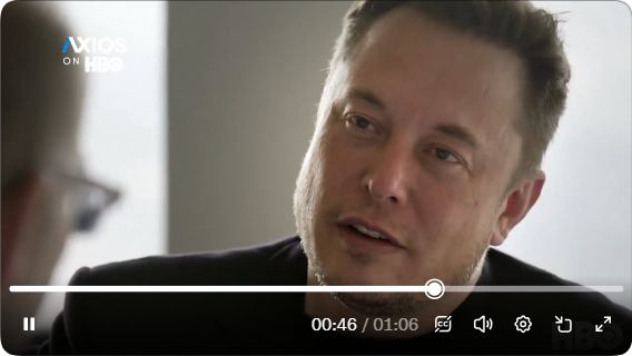Elon Musk trả lời phỏng vấn Axios on HBO năm 2018